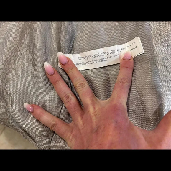 ZARA Gray Marl Herringbone Frock Blazer Jacket Zip Up Stretchy Career Medium - Picture 14 of 15